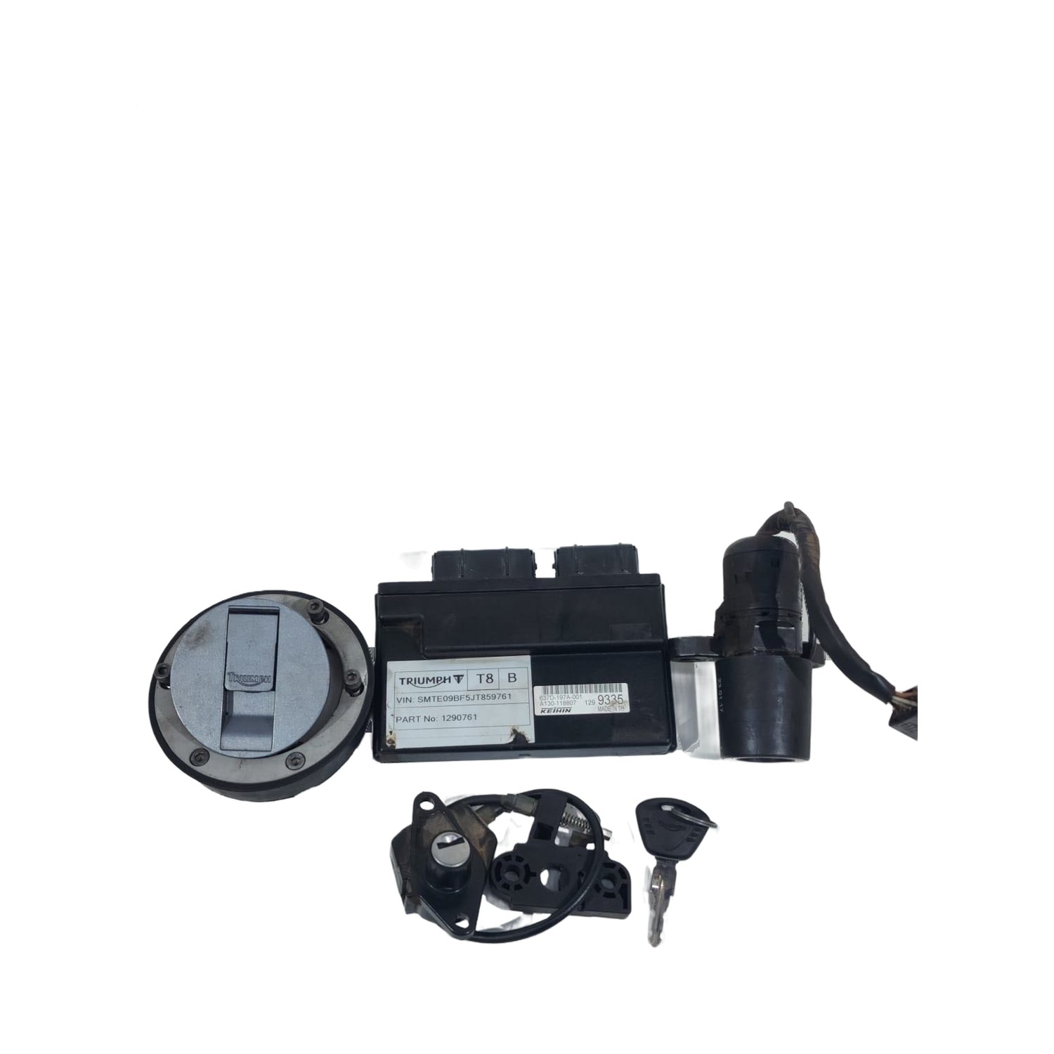 Kit chave Cold code módulo original Tiger 800 2014 xca