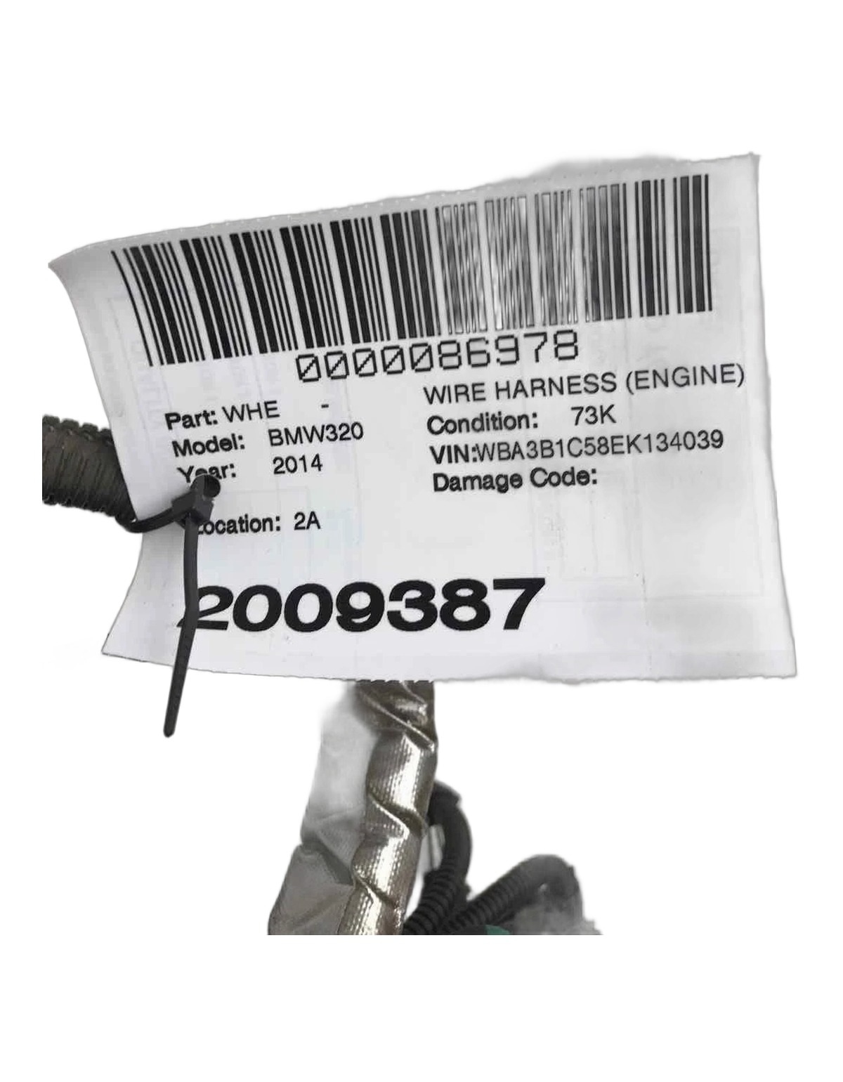 Chicote BMW 320I 2.0 N20 2013 2014 2015