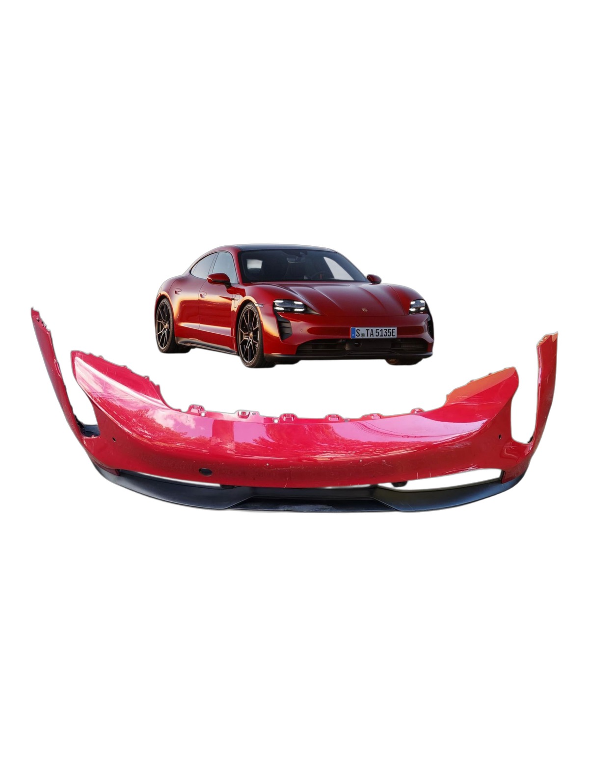 PARACHOQUE DIANTEIRO PORSCHE TAYCAN 2020 2024