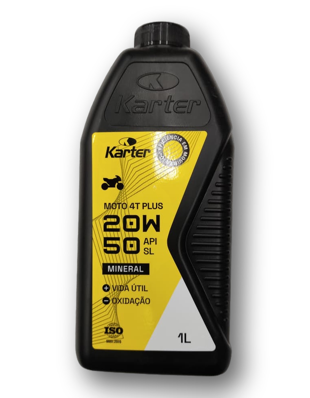 ÓLEO KARTER MOTO 4T PLUS 20W50 API SL MINERAL 1LT