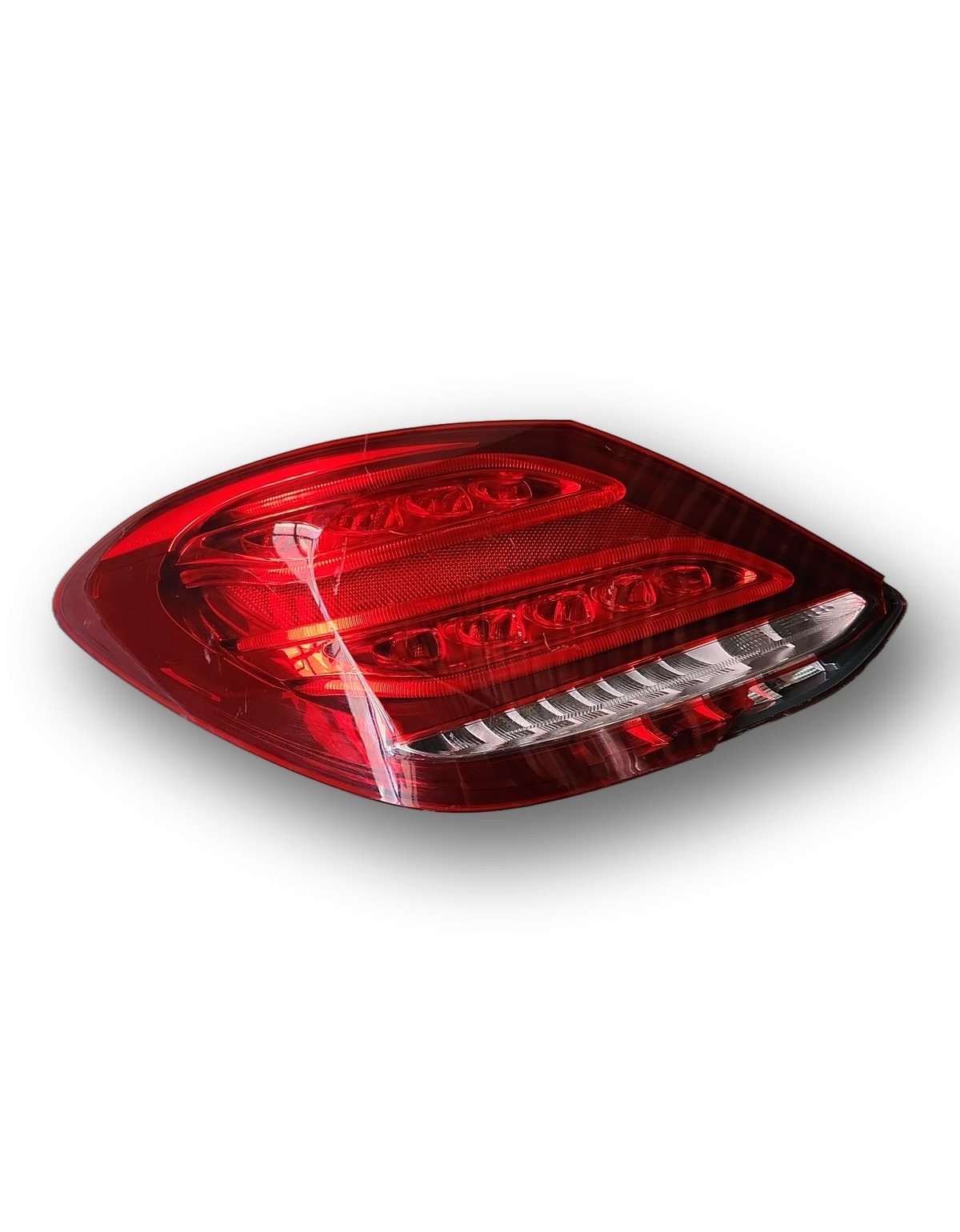 Lanterna Esquerdo Com Led Mercedes C180 2015 A 2018 Lente Vermelho Posição Esquerdo/motorista