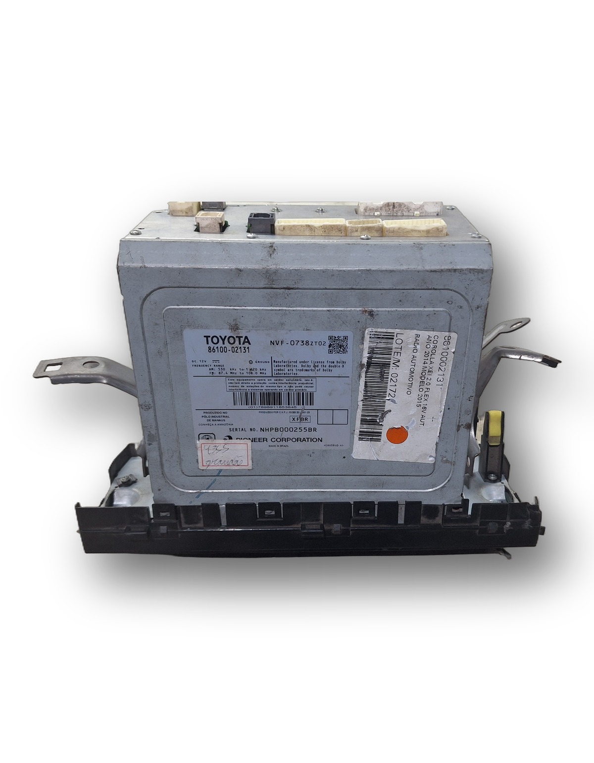 Central Multimídia + Card Toyota Corolla 2015 8610002131