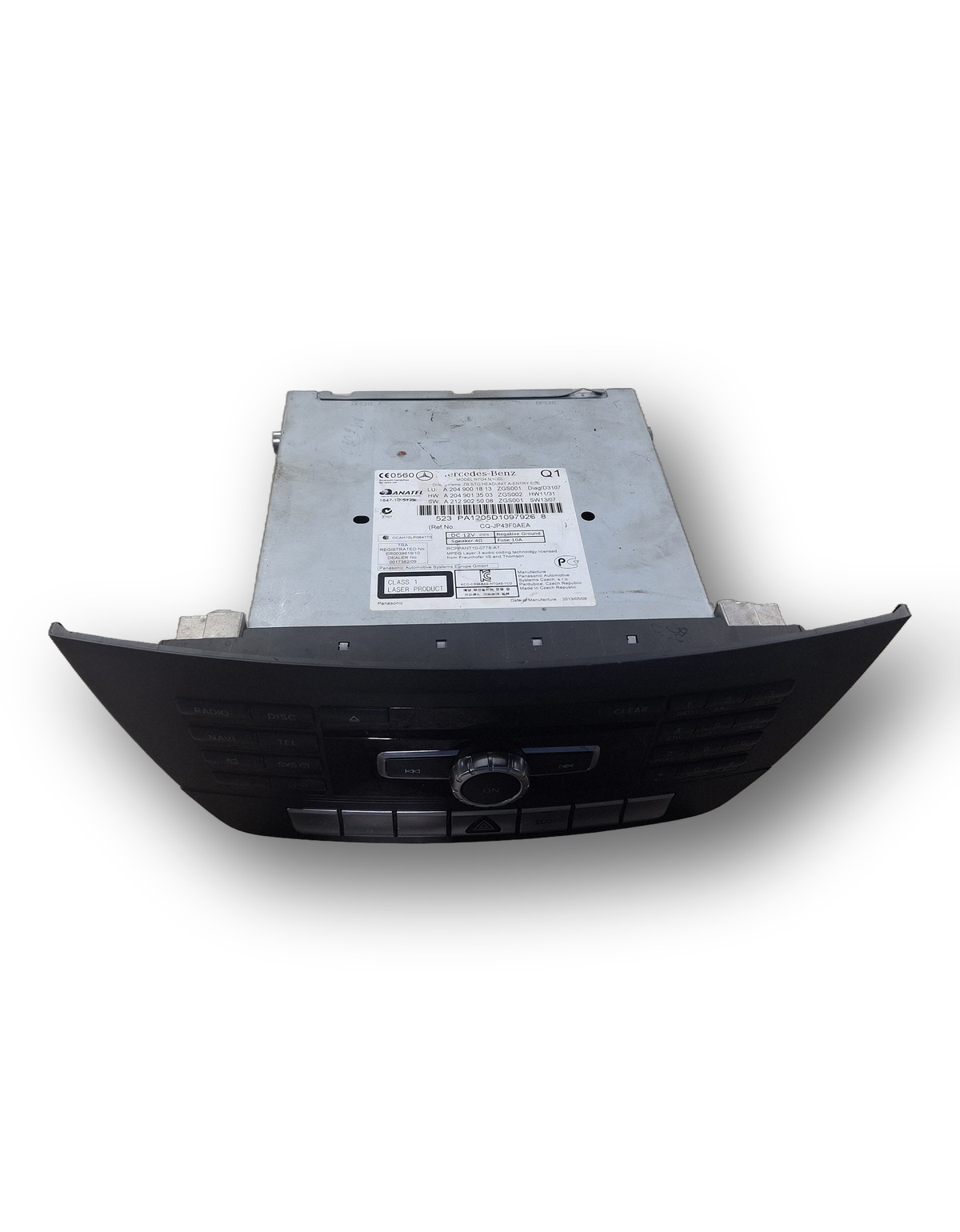 CENTRAL MULTIMIDIA NTG4.5 MERCEDES CLASSE C W204 2012 2015