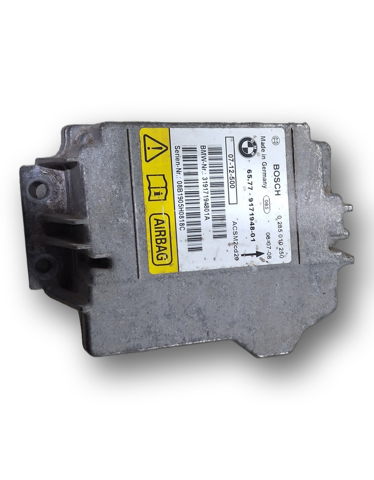 Módulo Airbag Bmw X6 2008 A 2013