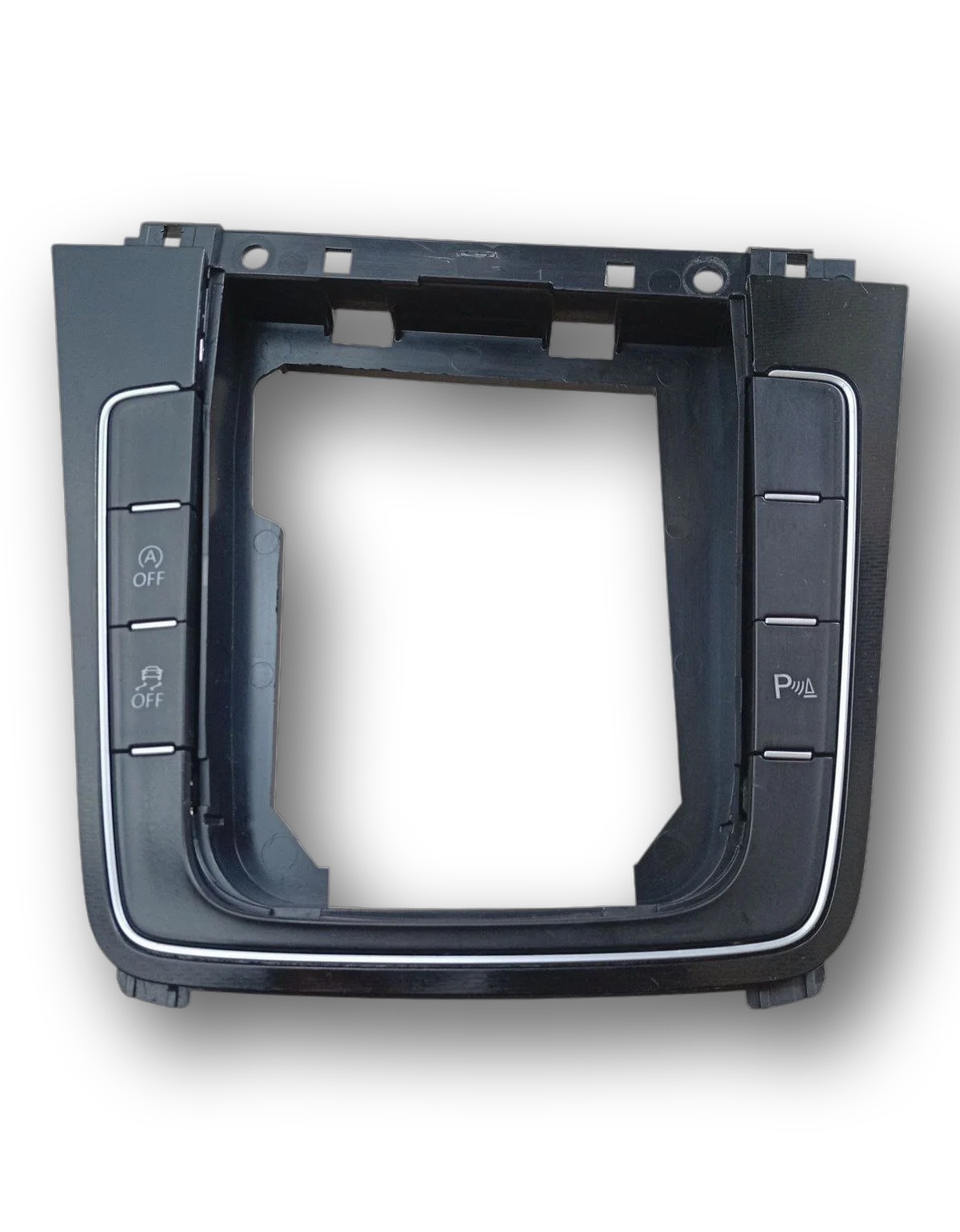 Moldura Console Central Com Botão Volkswagen Golf 2014 2018