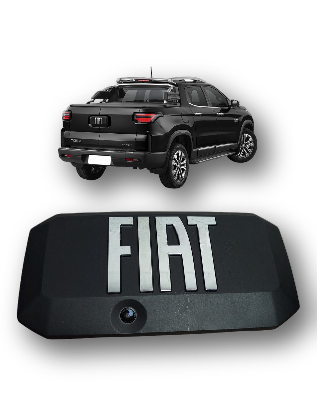 Maçaneta Tampa Traseira Com Câmera De Ré Fiat Toro 2026