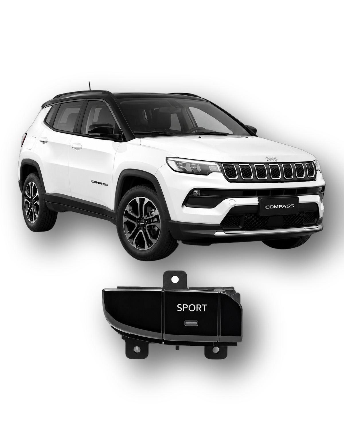 Botão Sport Jeep Compass 2023 2024