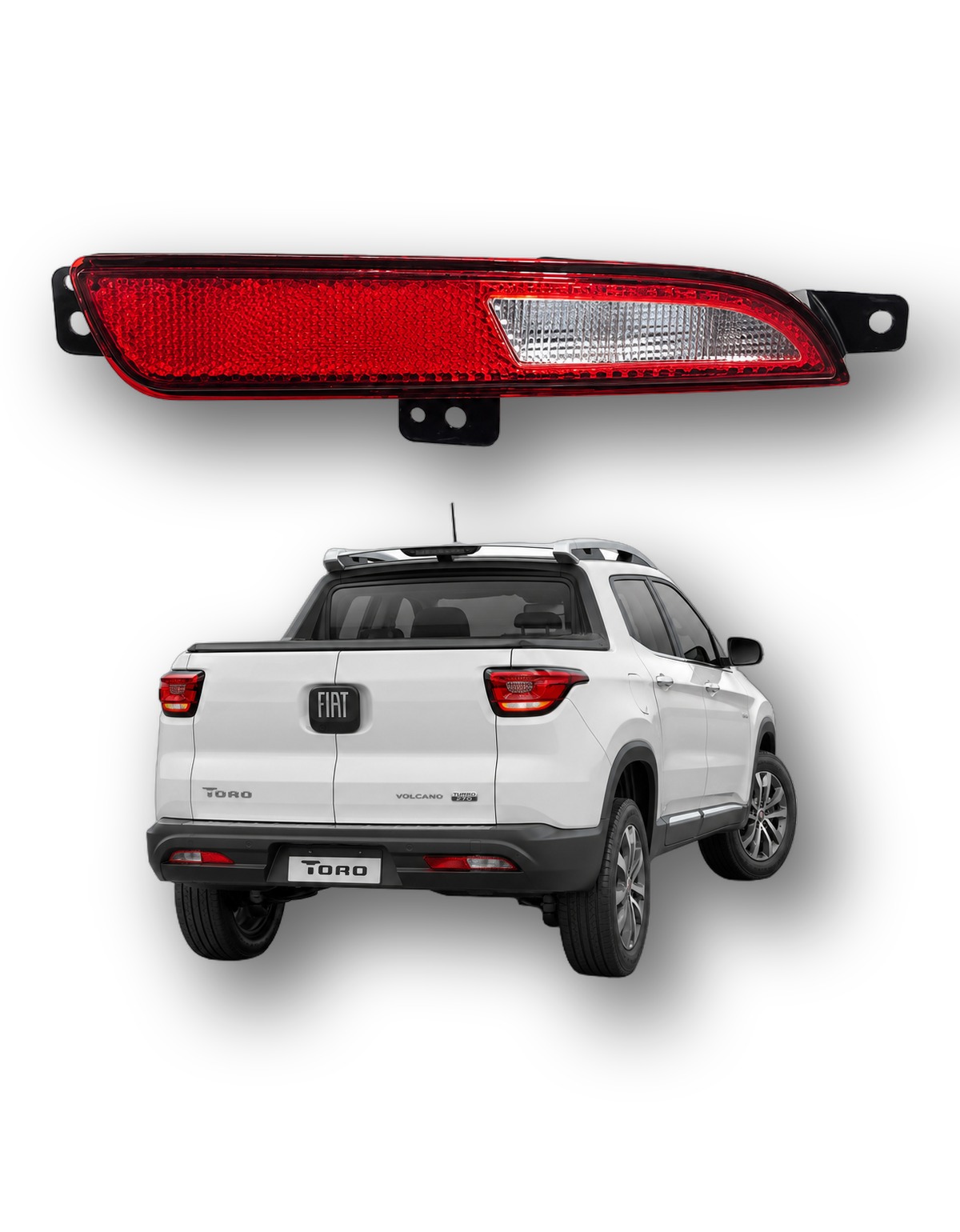 Refletor Olho gato traseiro direito Fiat Toro 2026