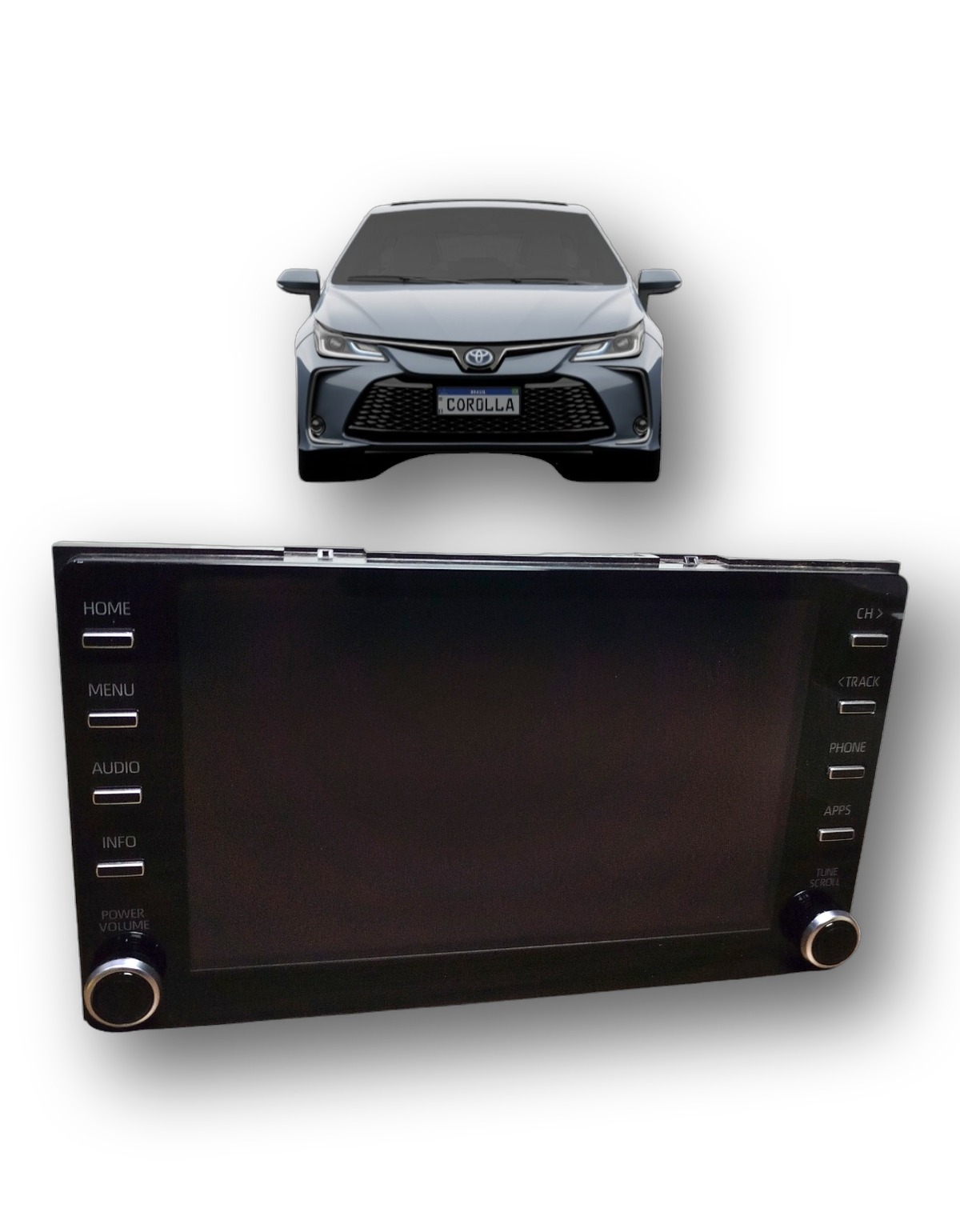 Tela Comando Multimidia Toyota Corolla 2020 Á 2023 
