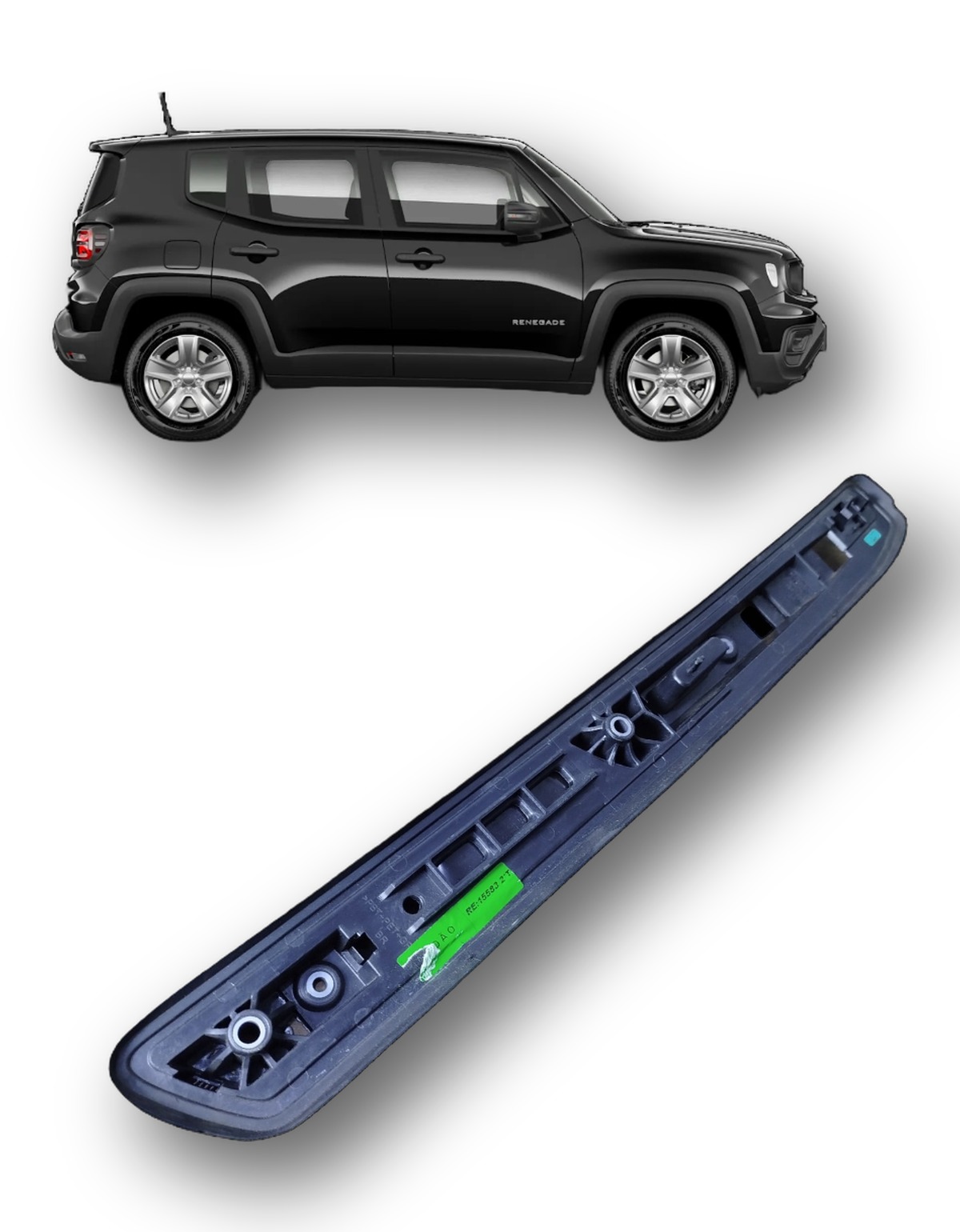 Acabamento Rack Teto Tras Direito Jeep Renegade 2015 Á 2025