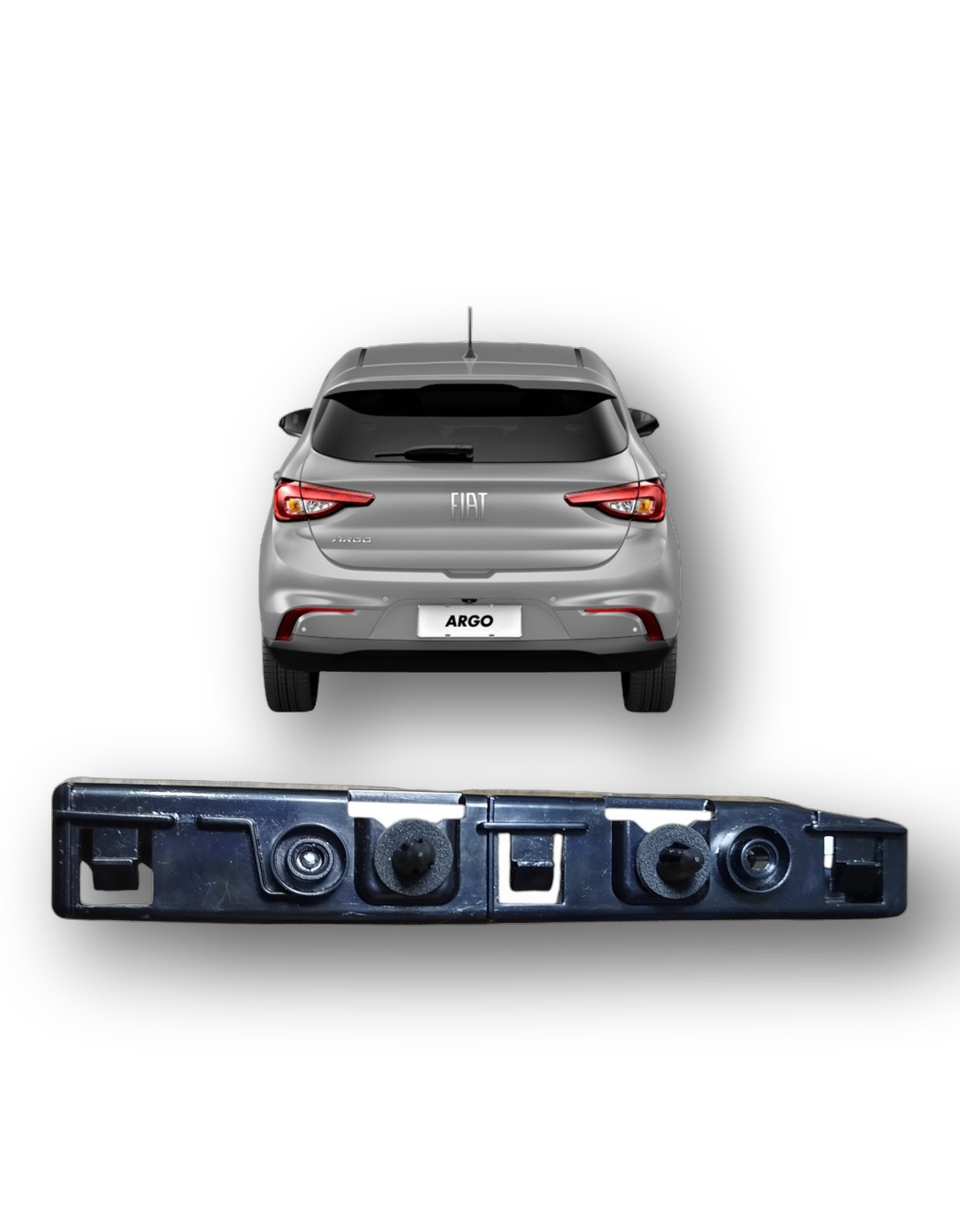 Suporte Parachoque Traseiro Esquerdo Fiat Argo 2022 2023 