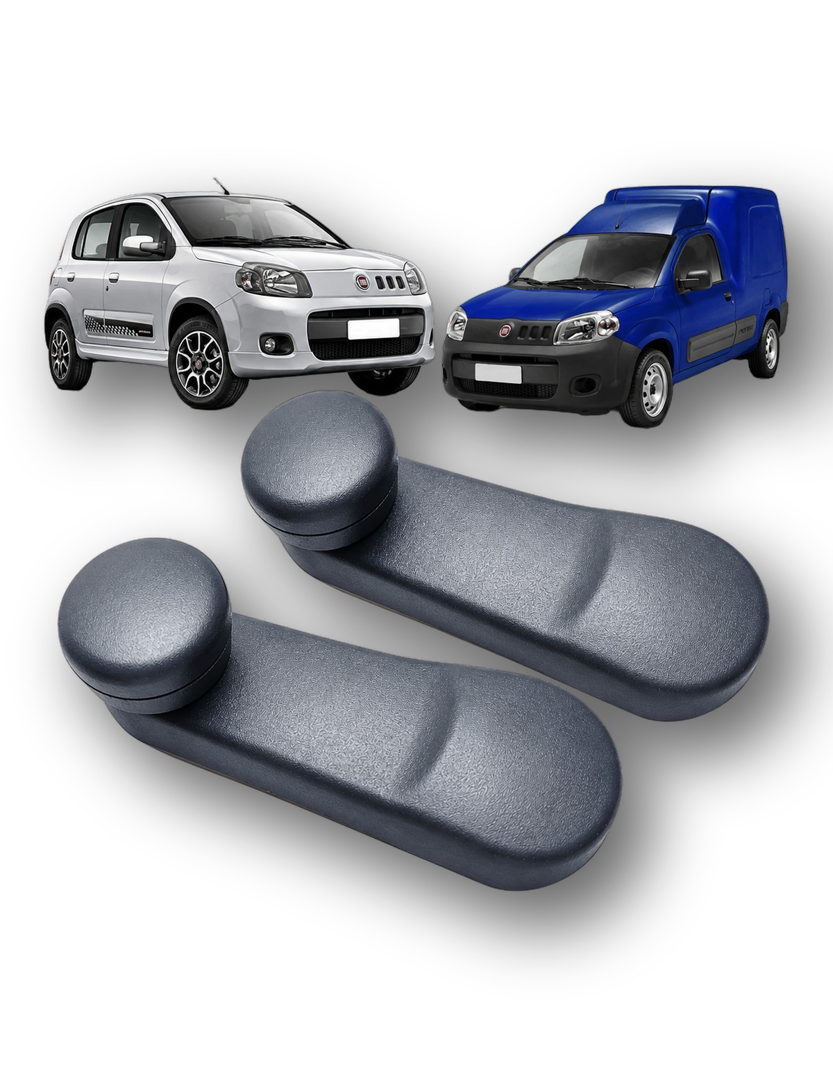 Par Manivela Levanta Vidro Fiat Novo Uno Fiorino 100185398