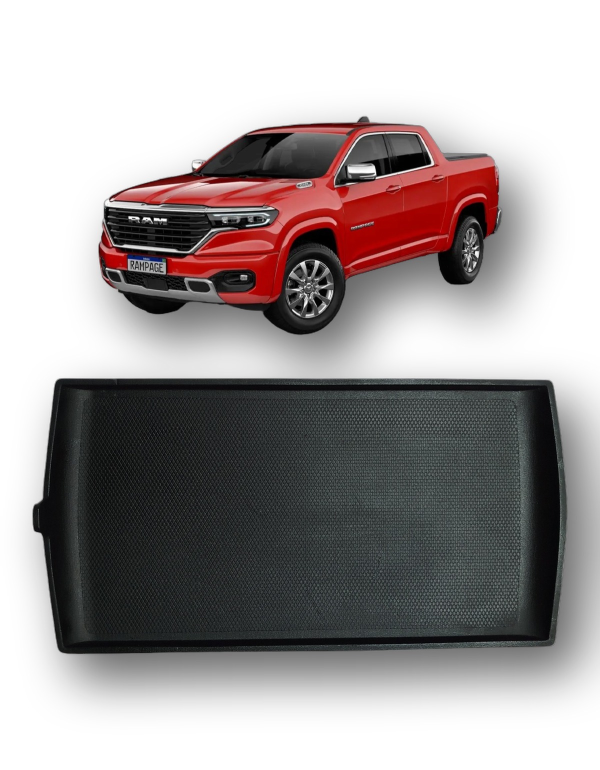 Borracha Console Central Ram Rampage 2023 2024 100282480