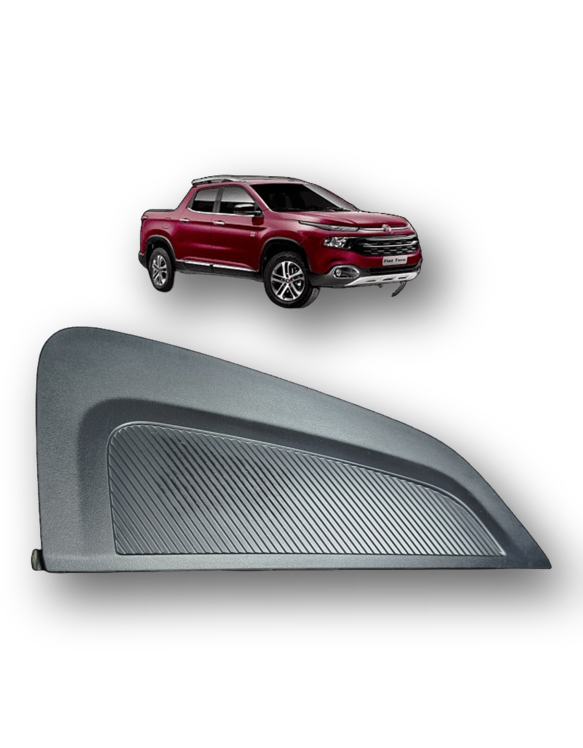 Moldura Caçamba Direita Fiat Toro 2016 2017 2019 2020 2021 