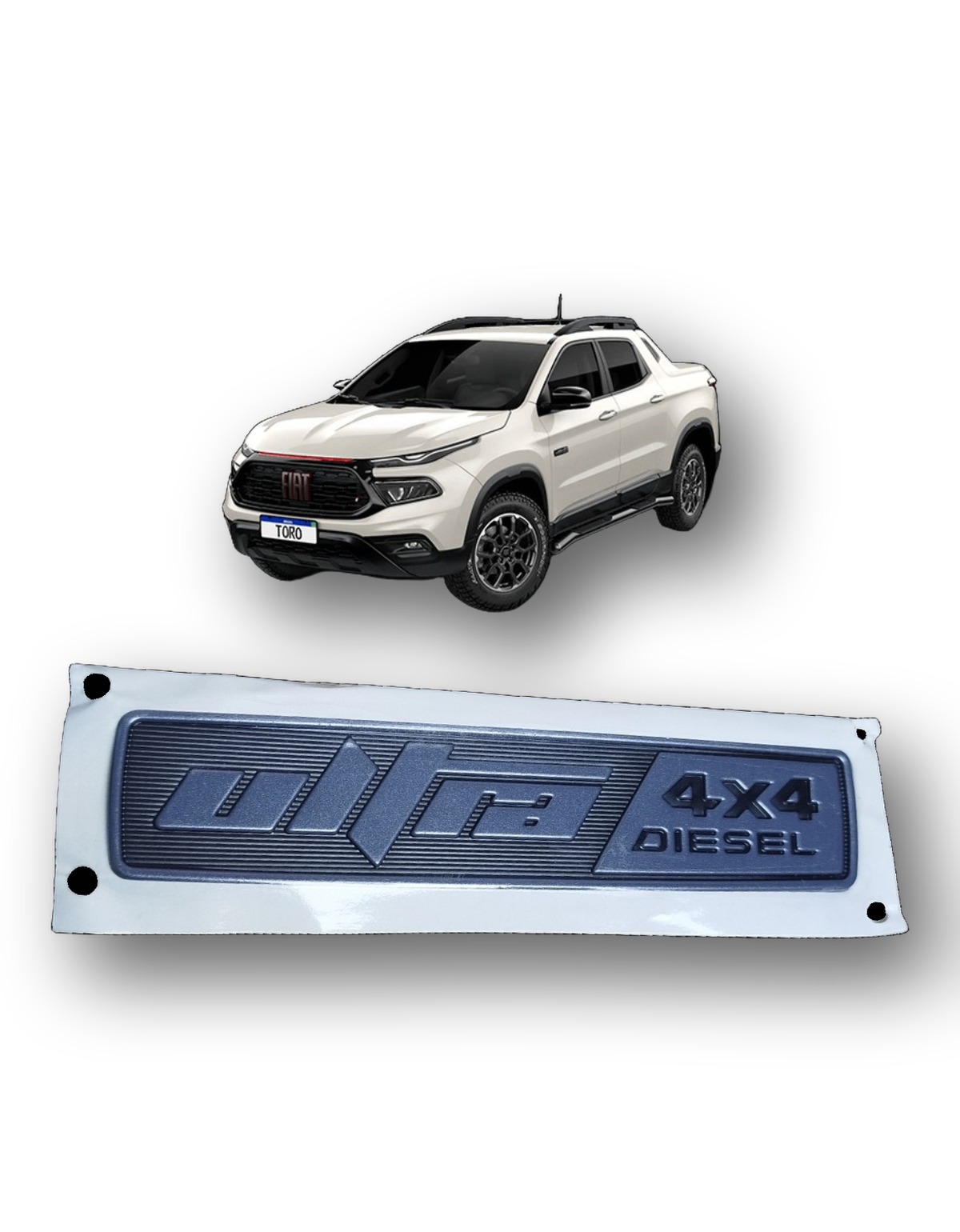 Emblema Sigla Ultra 4x4 Diesel Fiat Toro Original 