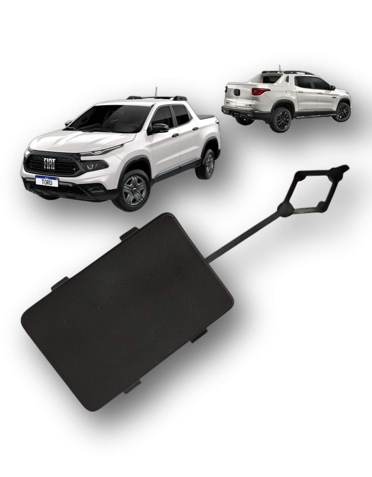 Tampa Reboque Traseiro Fiat Toro 2016 Á 2025 Original Mopar