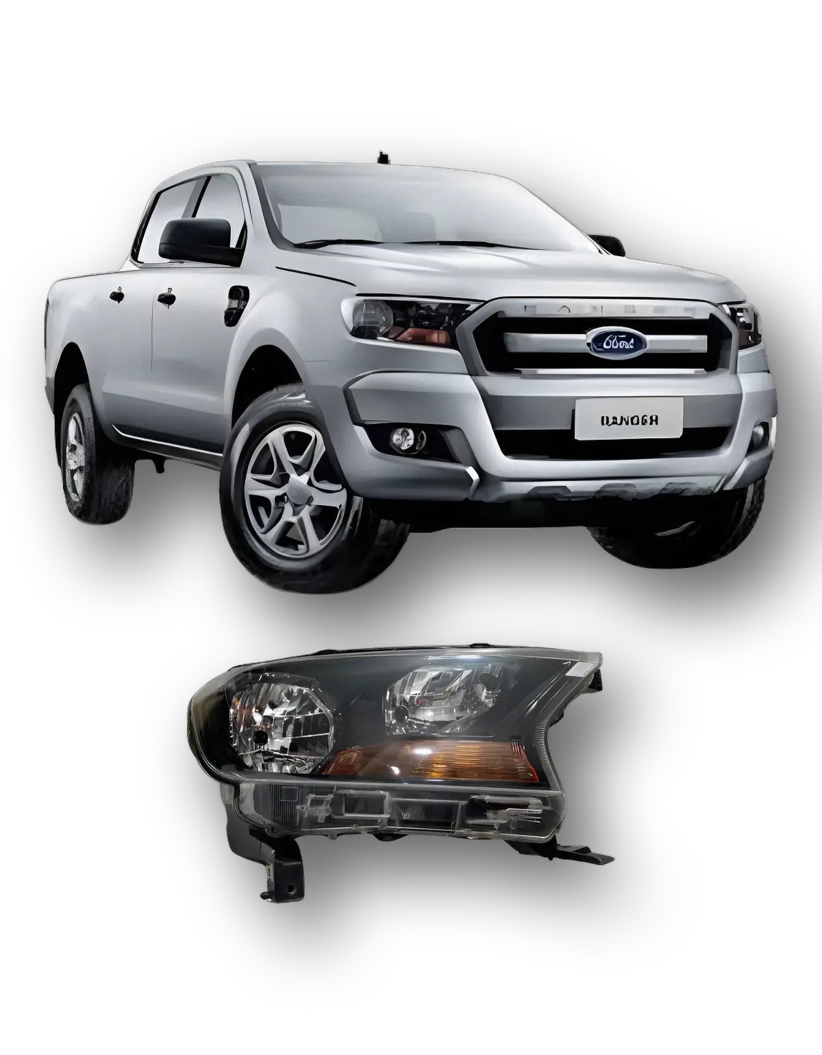 Farol Direito Ford Ranger 2017 2018 2020 2021 2024 Original