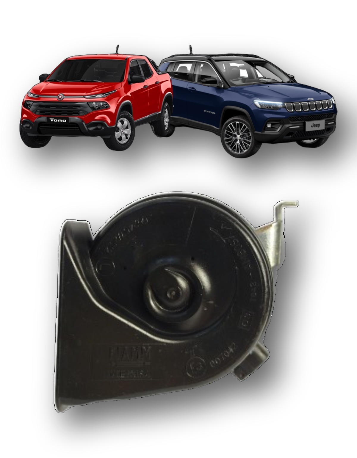 Sirene Buzina Alarme Original Fiat Toro Compass 2016 Á 2026 