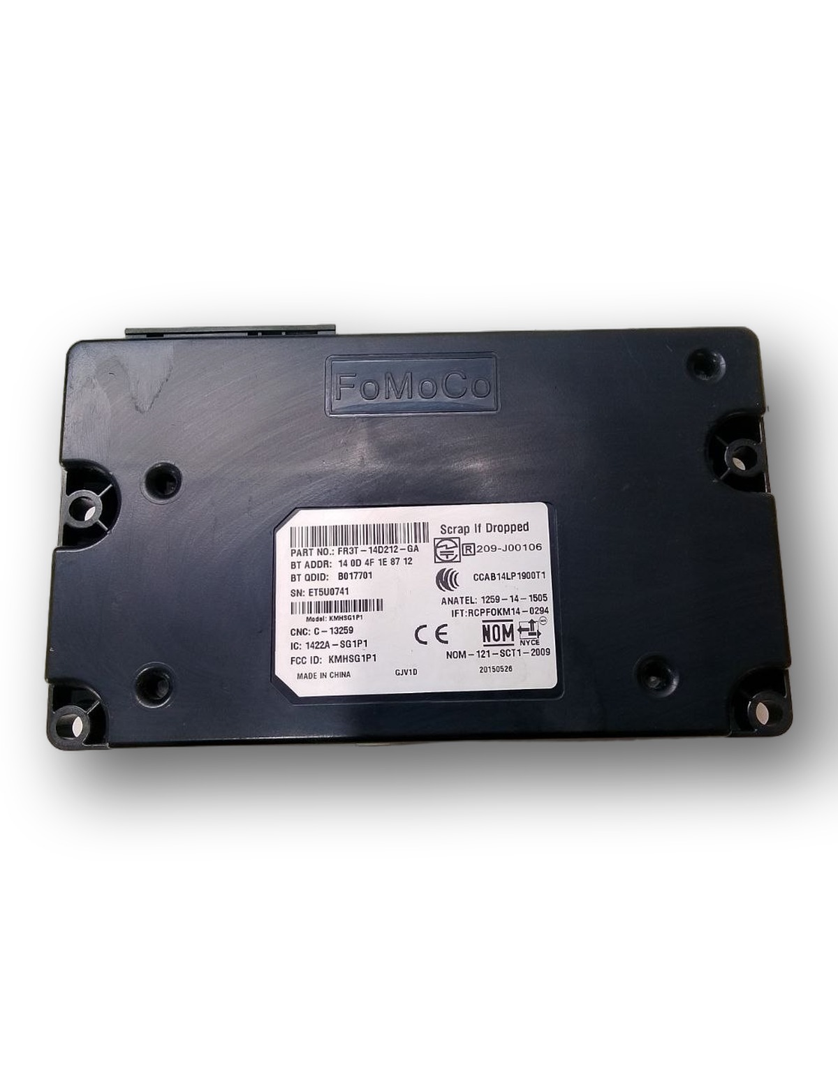 Módulo Bluetooth Ford Ka New Fiesta 2012 2013 2014 a 2019
