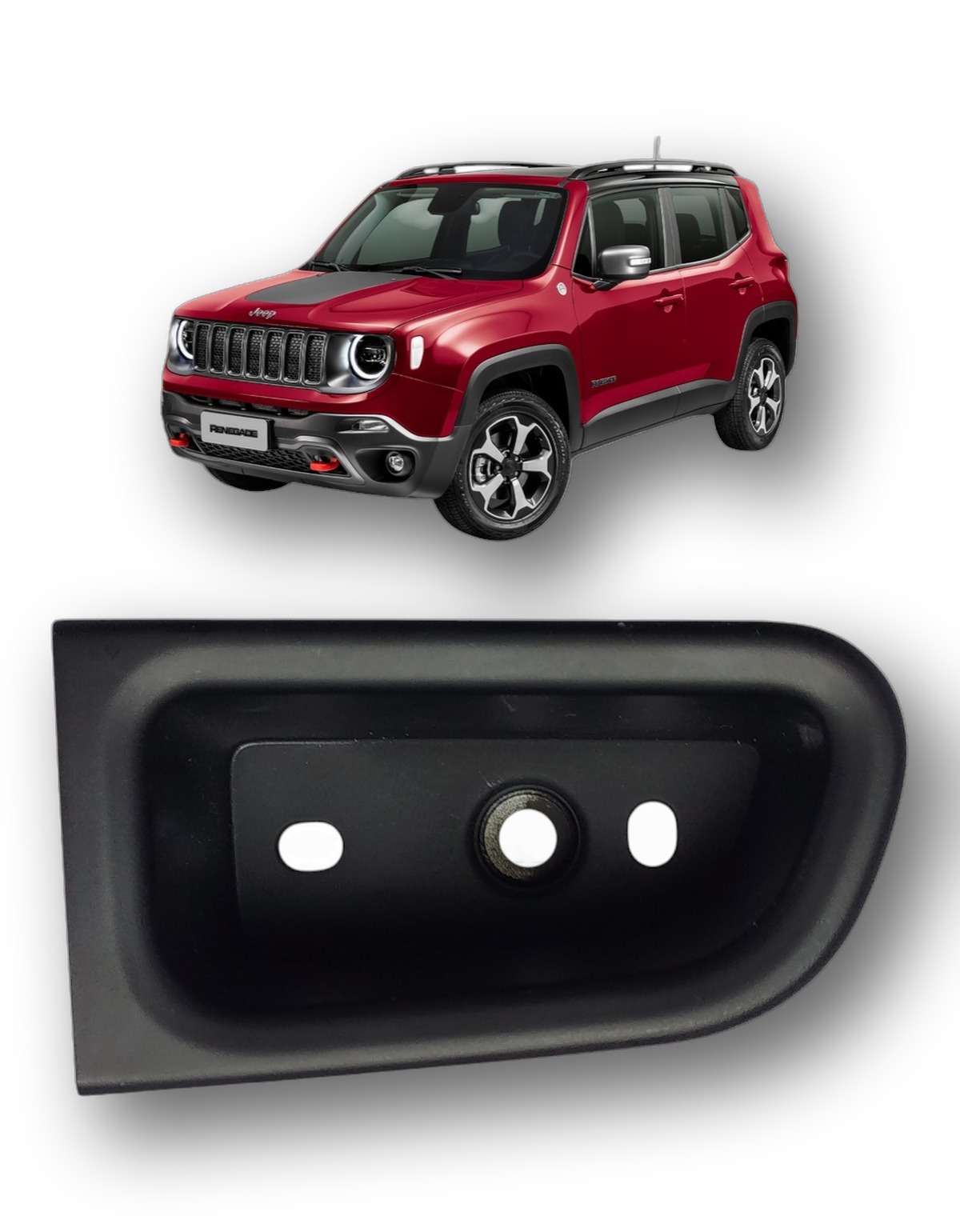Puxador Porta Dianteira Esquerda Jeep Renegade 2015 Á 2025