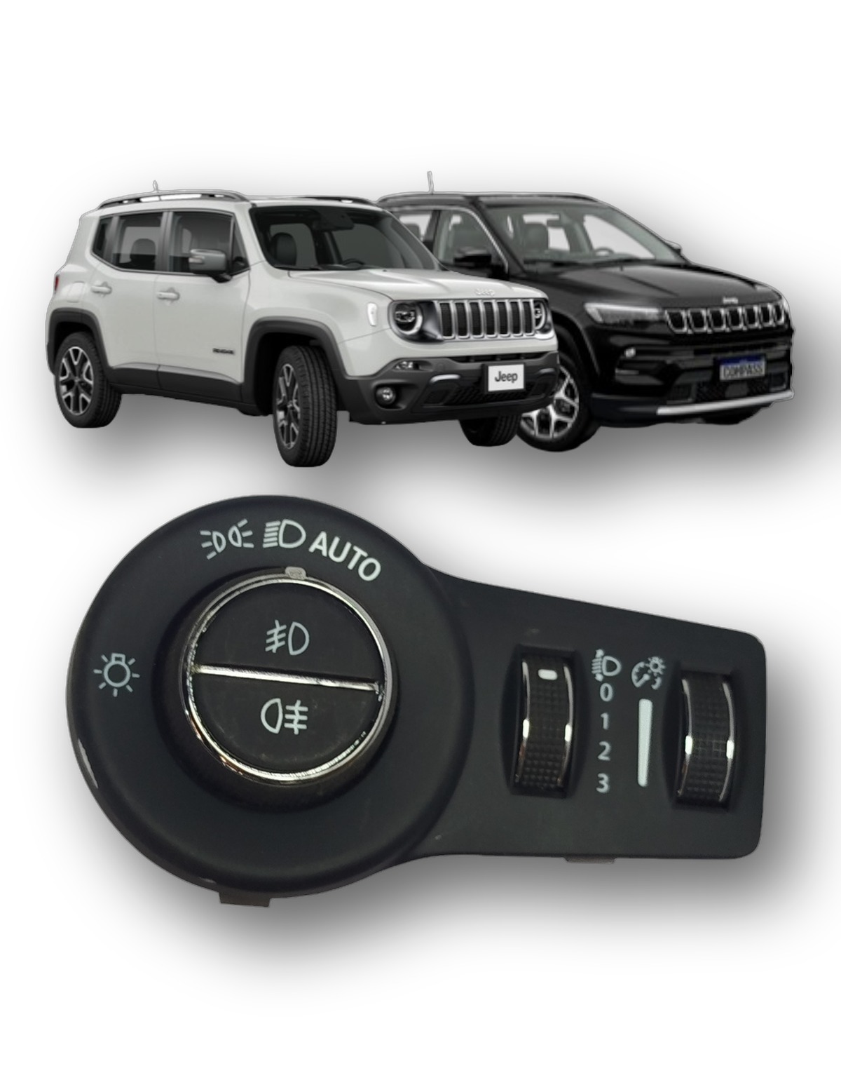 Botão Farol Milha Luz Toro Compass Renegade 2017 Á 2023